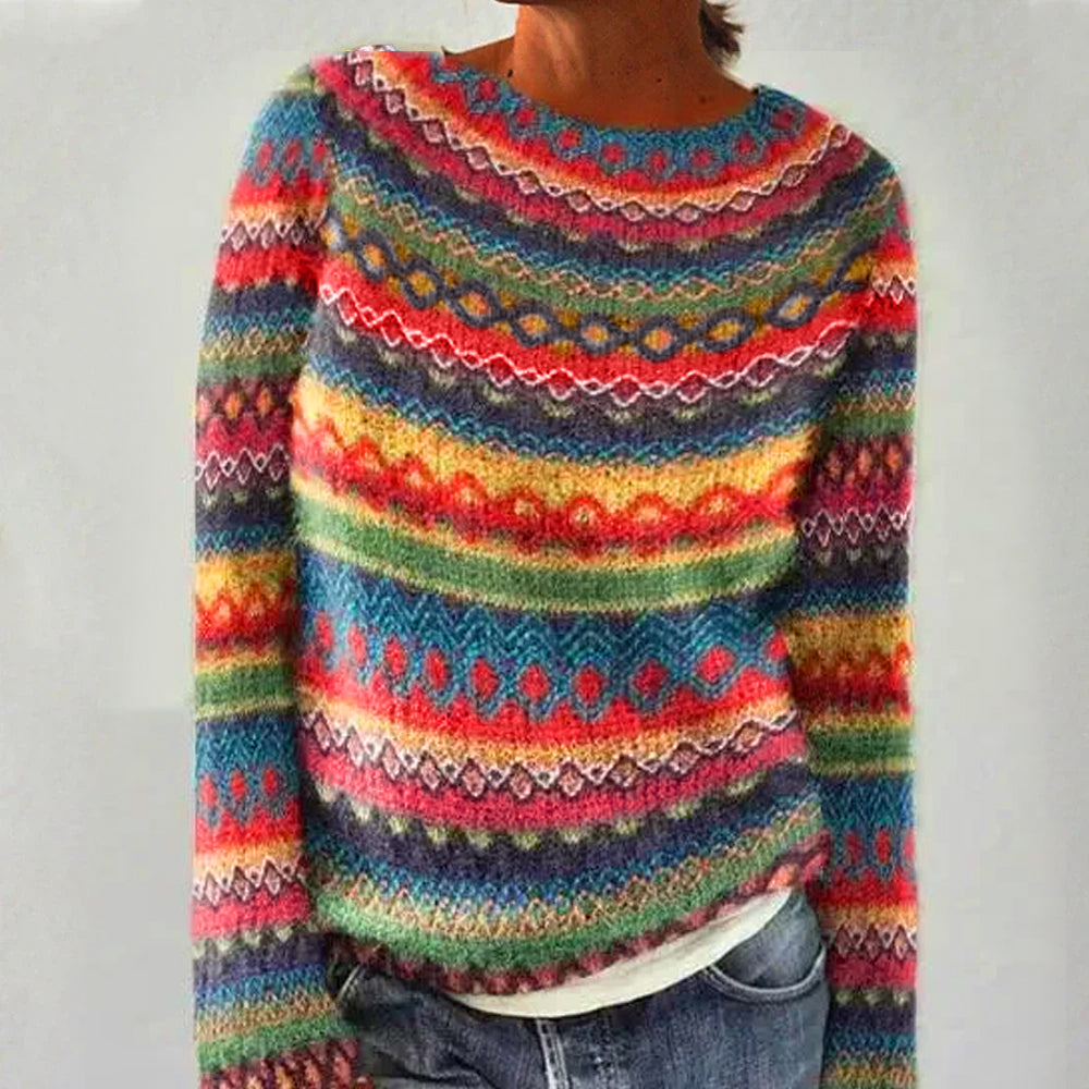 Rania | Pull Rétro Élégant pour l'Hiver