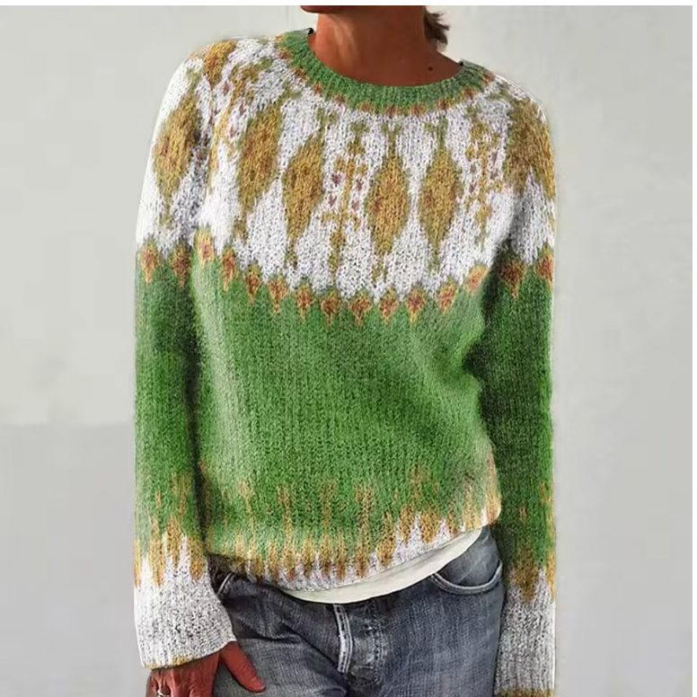Line | Pull Rétro Élégant pour l'Hiver